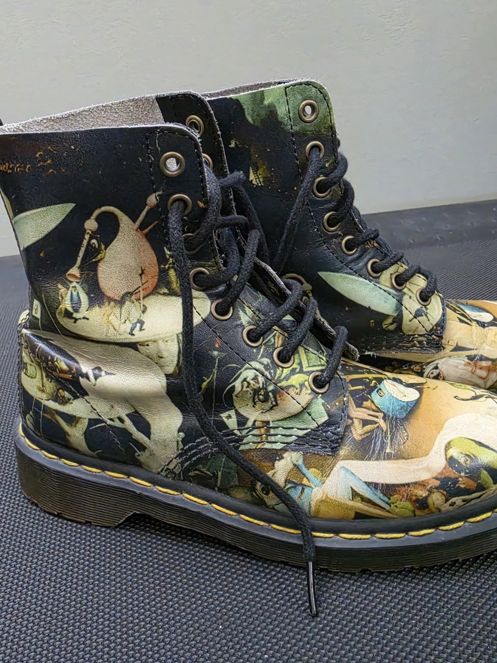 Vert Rare Dr. Martens 1460 Hieronymus Bosch Boots, Size 7